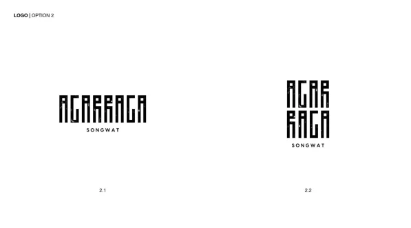 รูปโลโก้หรือหน้าร้าน: Agarraga Bangkok café brand identity and visual design